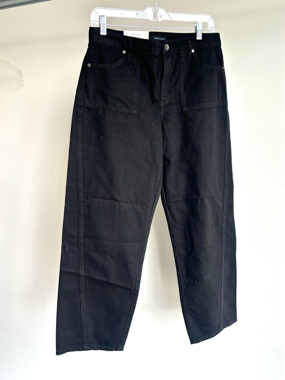Sanctuary District Column Ankle Black 100% Cotton Pant